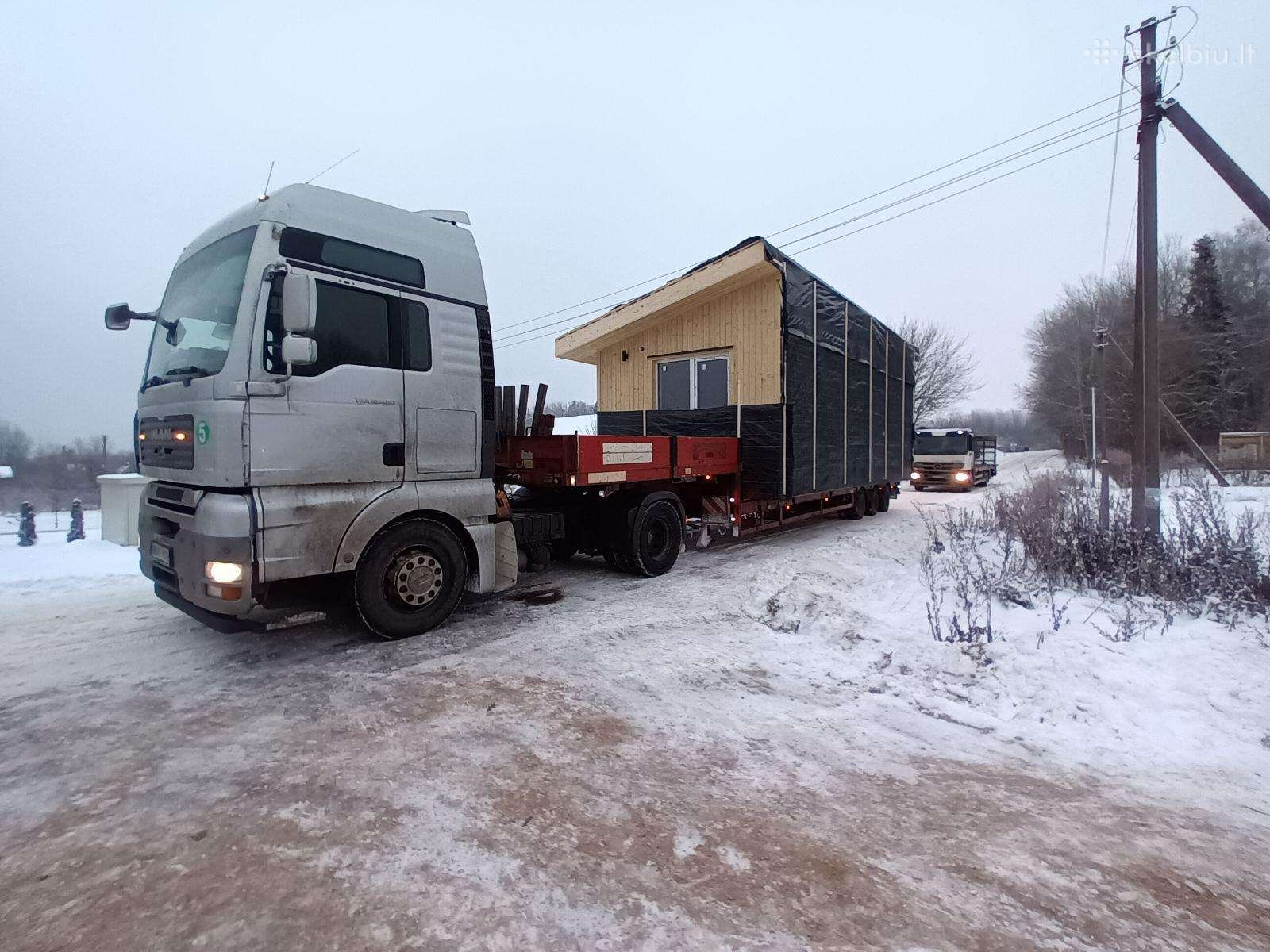 moduliniu namu transportavimas nameliu gabenimas - Modhouse.lt