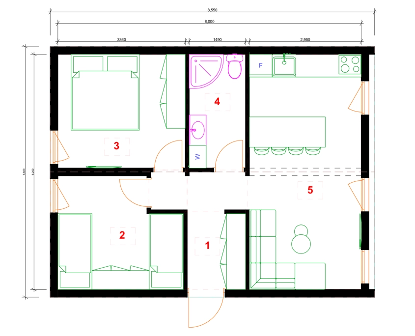 Modulinis namas MOD58 2 - Modhouse.lt
