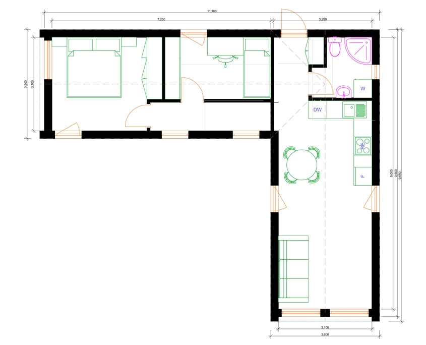 Modulinis namas MOD62L - Modhouse.lt