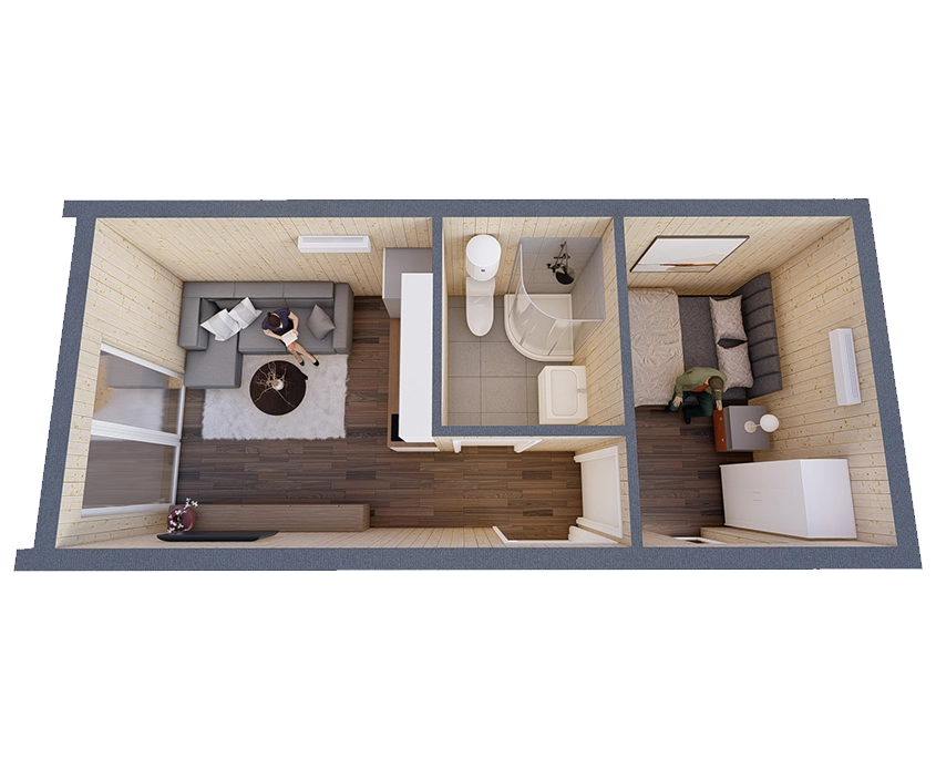 Modulinis namas MODTiny2 - Modhouse.lt