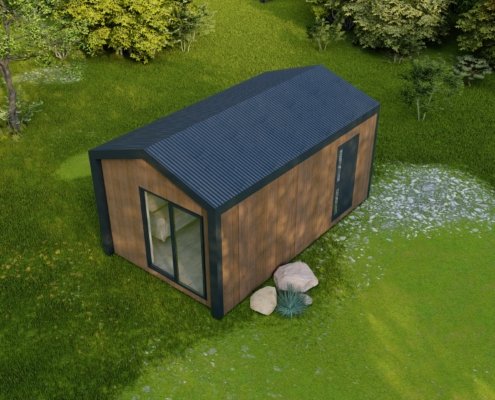 Tiny 3.6x6 fasadas - Modhouse.lt
